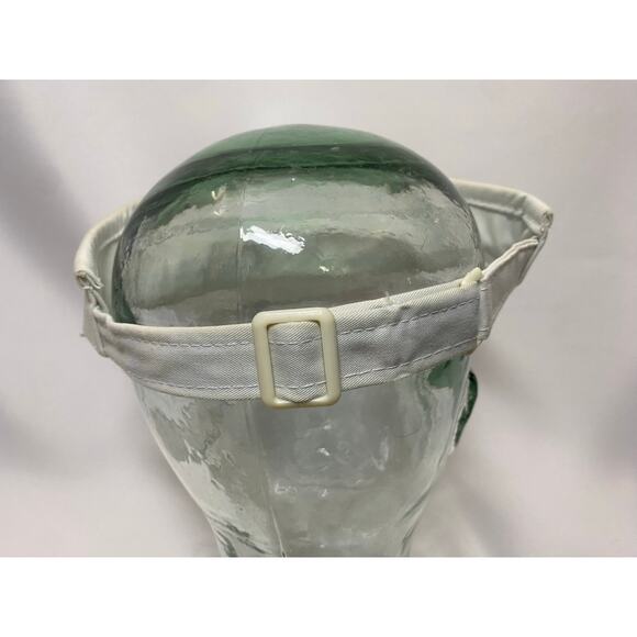 Vintage 80s/90s Mission Hills Golf And Country Club Adjustable Visor White - Picture 6 of 9